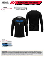Load image into Gallery viewer, Ruskin Christian Family DTF Men&#39;s Polyester Long Sleeve Parent Shirt
