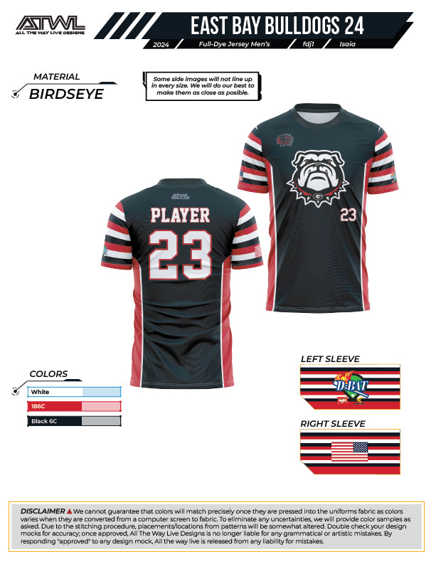 East Bay Spring 2024 Baseball Jerseys