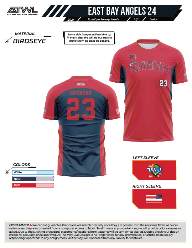 East Bay Spring 2024 Baseball Jerseys