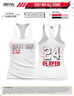 Load image into Gallery viewer, East Bay All Stars Sub Dye Womens Racerback
