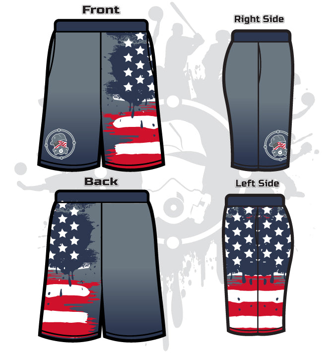 Star Spangled Men's Full-Dye Shorts