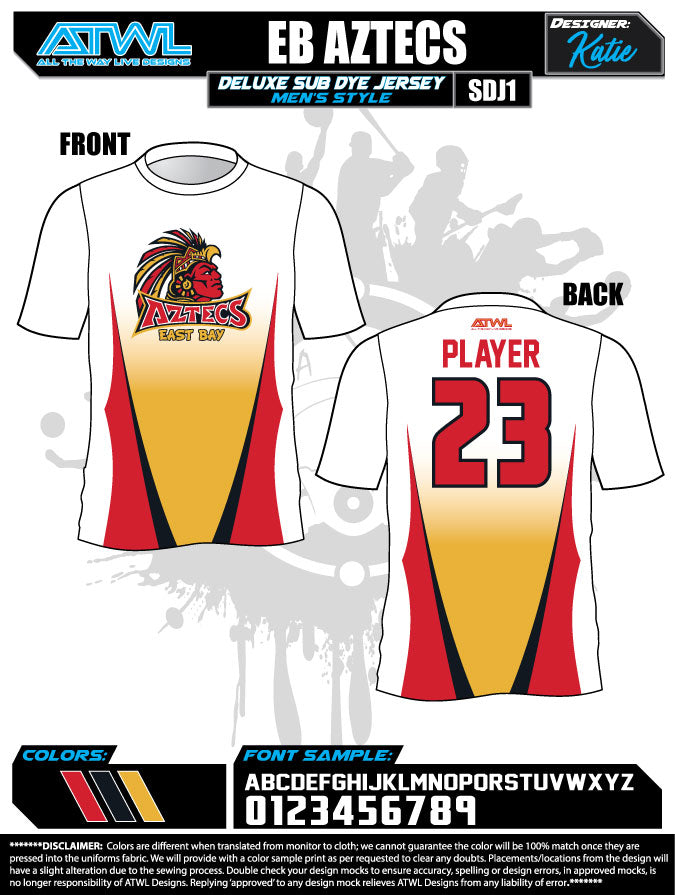 East Bay Fall League Men's Sub Dye Jerseys