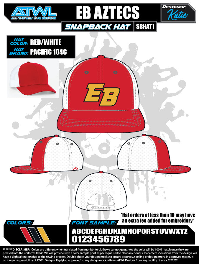 East Bay Fall League Hats