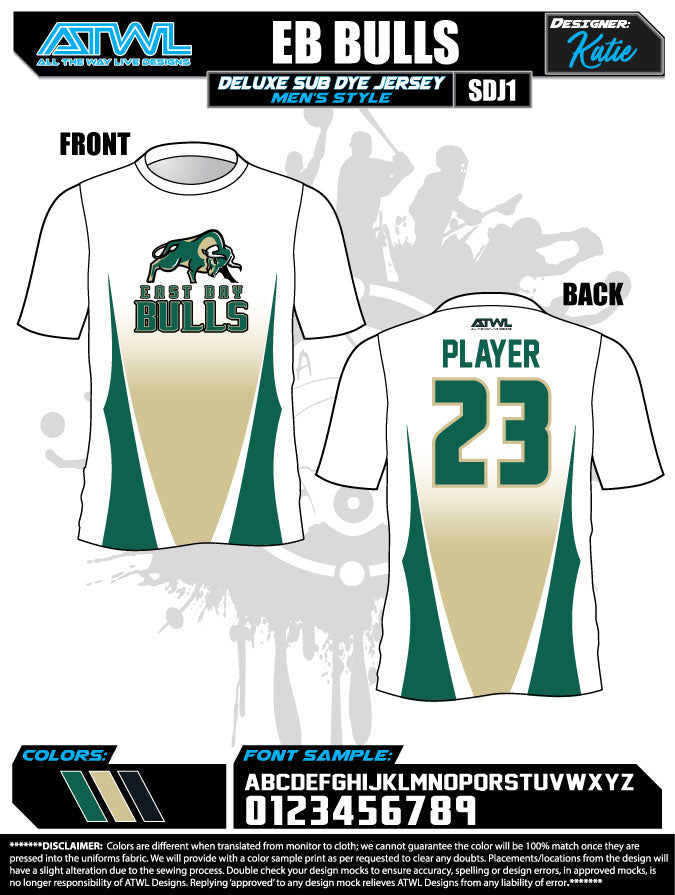 East Bay Fall League Men's Sub Dye Jerseys