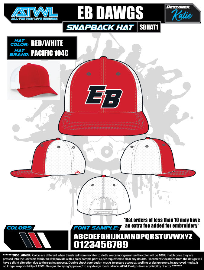 East Bay Fall League Hats