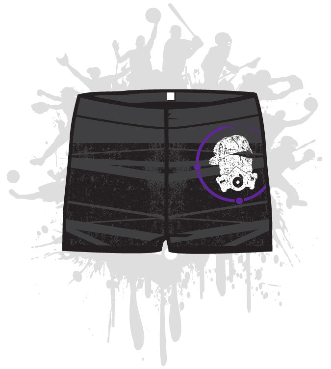 Distressed Women's Compression Shorts