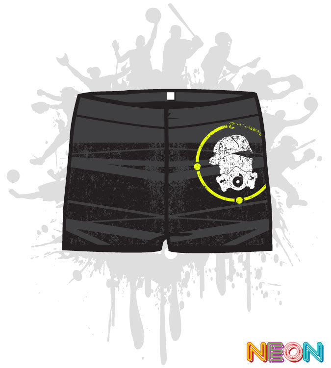 Distressed Women's Compression Shorts