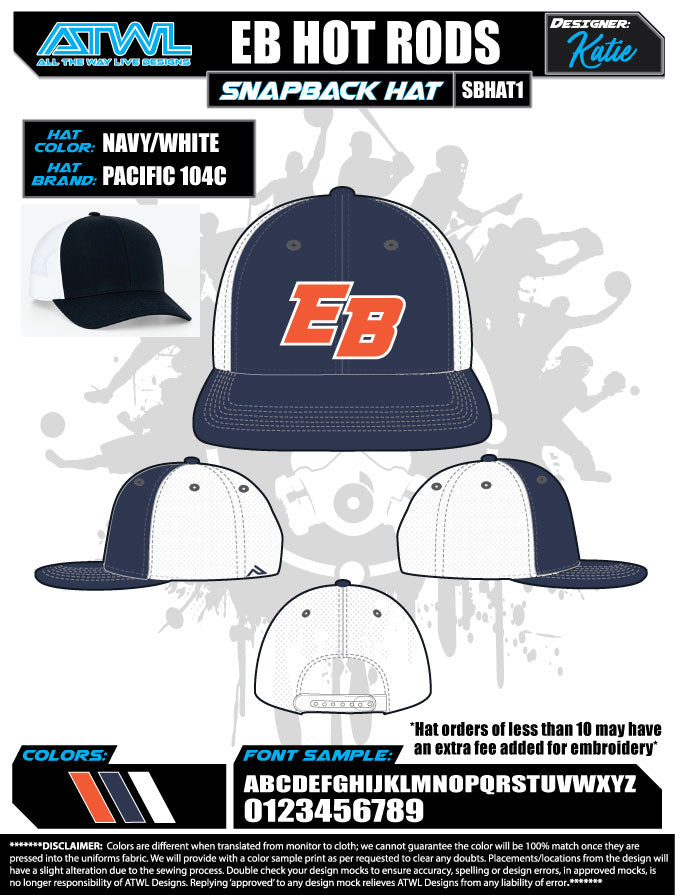 East Bay Fall League Hats