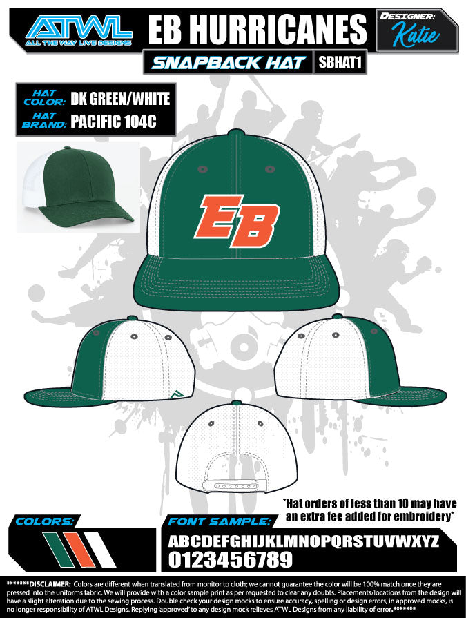 East Bay Fall League Hats