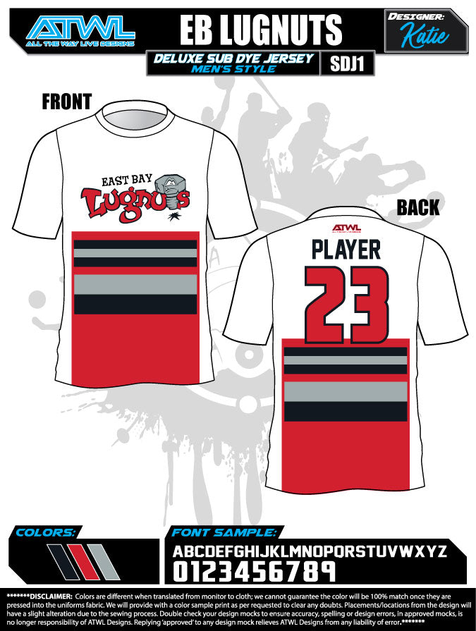 East Bay Fall League Men's Sub Dye Jerseys