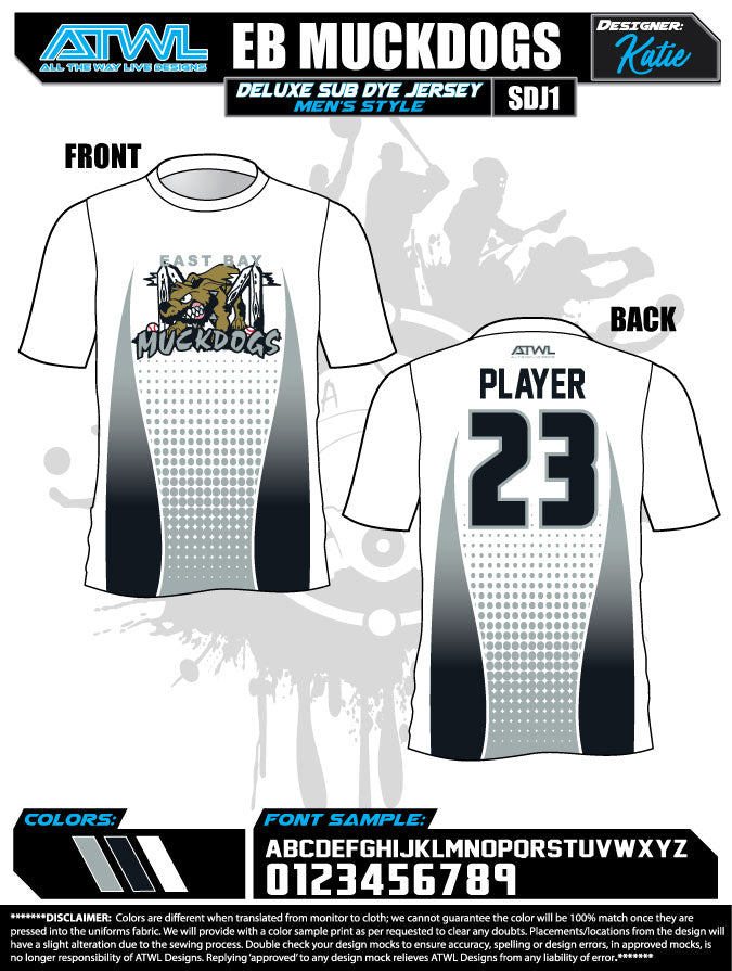 East Bay Fall League Men's Sub Dye Jerseys