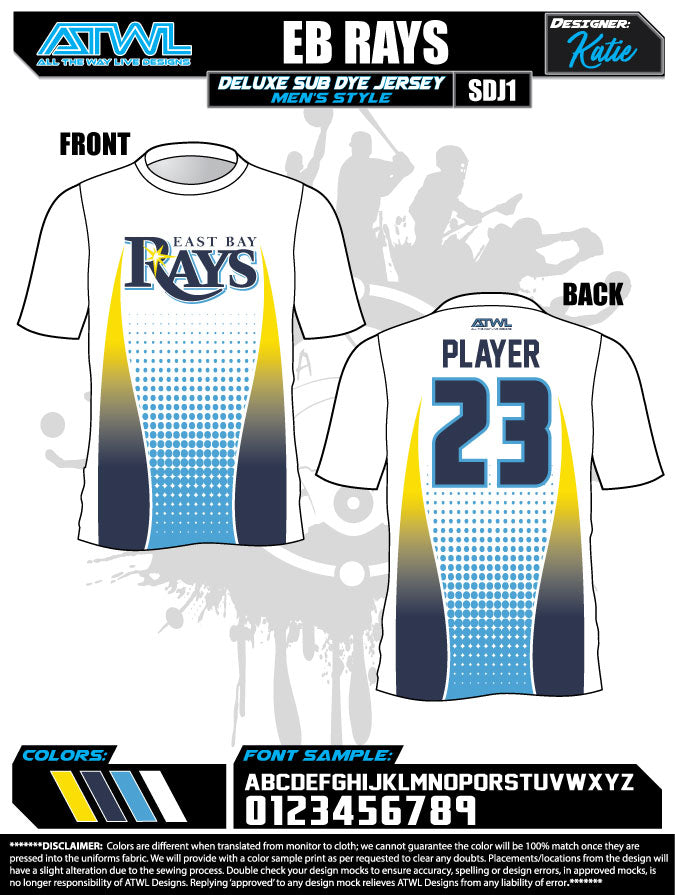 East Bay Fall League Men's Sub Dye Jerseys