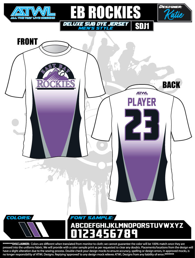 East Bay Fall League Men's Sub Dye Jerseys