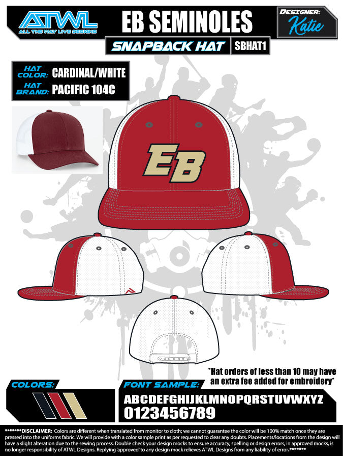 East Bay Fall League Hats