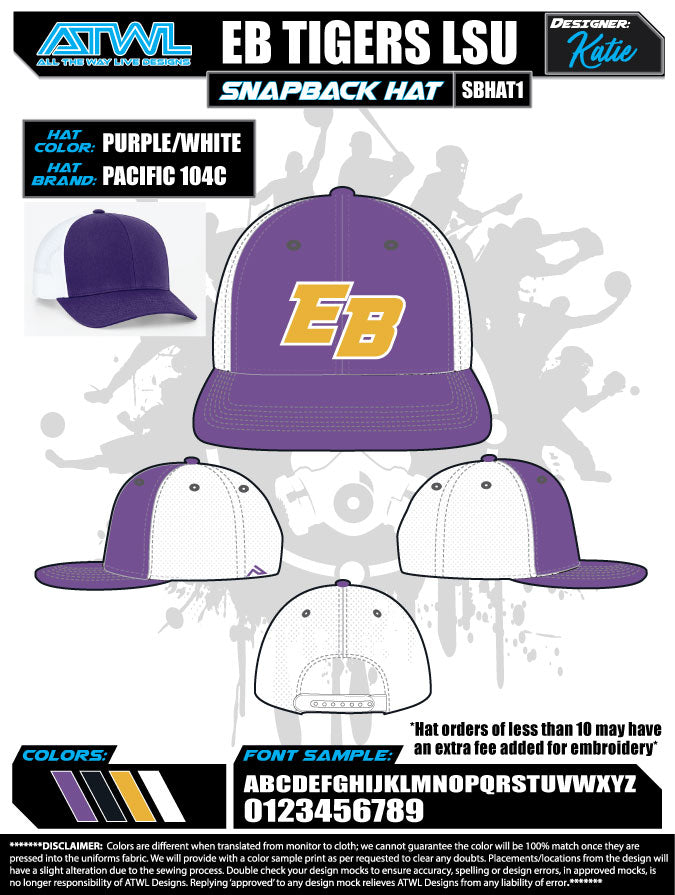 East Bay Fall League Hats