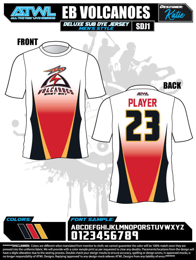 East Bay Fall League Men's Sub Dye Jerseys