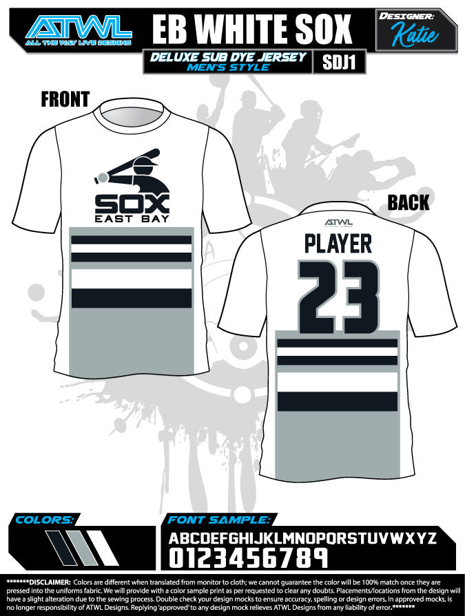 East Bay Fall League Men's Sub Dye Jerseys