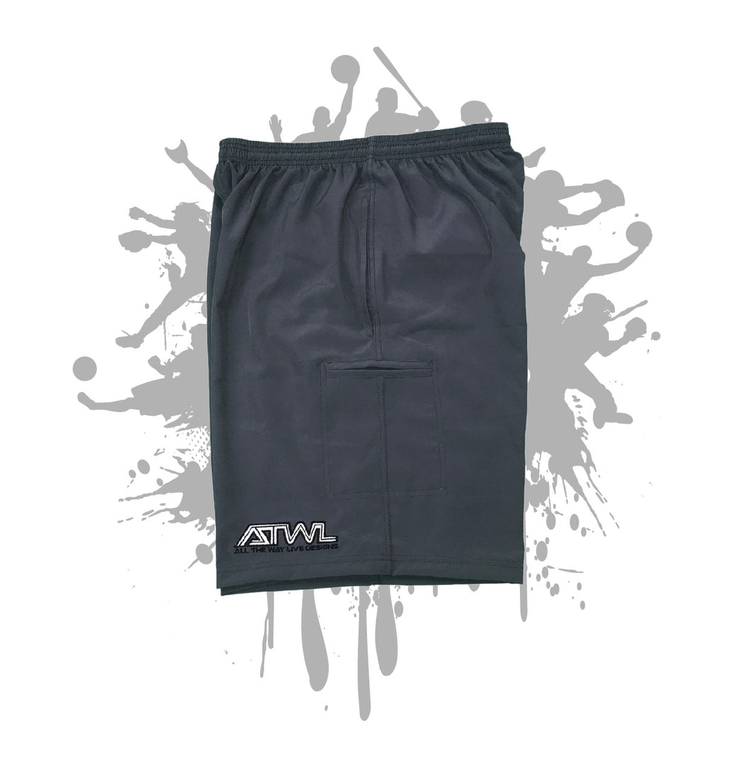 Charcoal Microfiber Stretch Short