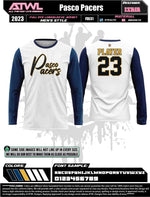 Load image into Gallery viewer, Pasco Pacers Warmup mens cut Long Sleeve Jersey
