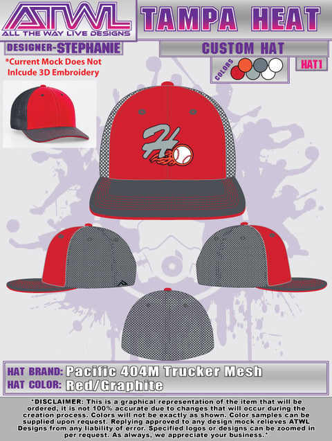 Tampa Heat 404M Custom Team Hat